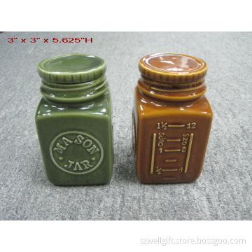 Ceramic Condiment Jar, Storage Jar,